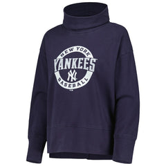 New York Yankees Levelwear Women's Sunset Farm Team Pullover Sweatshirt - Navy Pullover