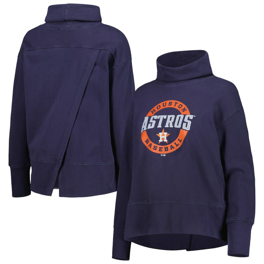 Houston Astros Levelwear Women's Sunset Farm Team Pullover Sweatshirt - Navy Pullover