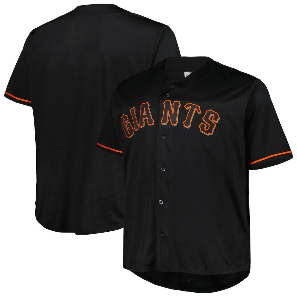MLB San Francisco Giants Big & Tall Pop Fashion Jersey - Black