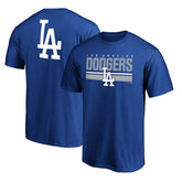 Los Angeles Dodgers End Game Team Wordmark T-Shirt - Royal T-shirts