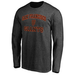 San Francisco Giants Heart & Soul Team Long Sleeve T-Shirt - Charcoal T-shirts