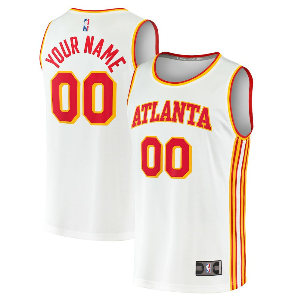NBA Atlanta Hawks Fast Break Custom Replica Jersey - Association Edition - White