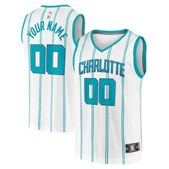 NBA Charlotte Hornets Fast Break Custom Replica Jersey - Association Edition - White