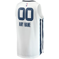 NBA Memphis Grizzlies Fast Break Custom Replica Jersey - Association Edition - White