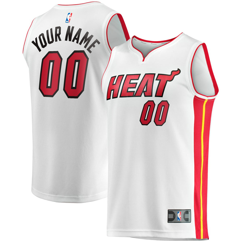 NBA Miami Heat Fast Break Custom Replica Jersey - Association Edition - White