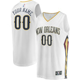 NBA New Orleans Pelicans Unisex Custom Fast Break Jersey - Association Edition - White
