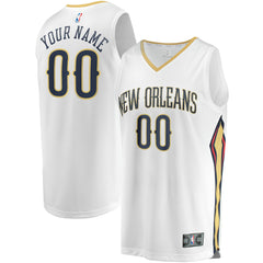 NBA New Orleans Pelicans Unisex Custom Fast Break Jersey - Association Edition - White