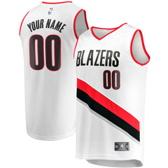 NBA Portland Trail Blazers Fast Break Custom Replica Jersey - Association Edition - White