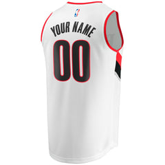 NBA Portland Trail Blazers Fast Break Custom Replica Jersey - Association Edition - White