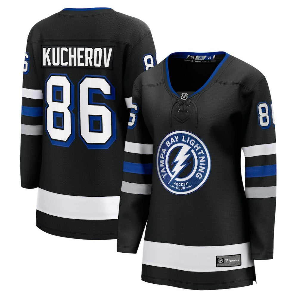 NHL Nikita Kucherov Tampa Bay Lightning Fanatics Women's Breakaway Jersey - Black
