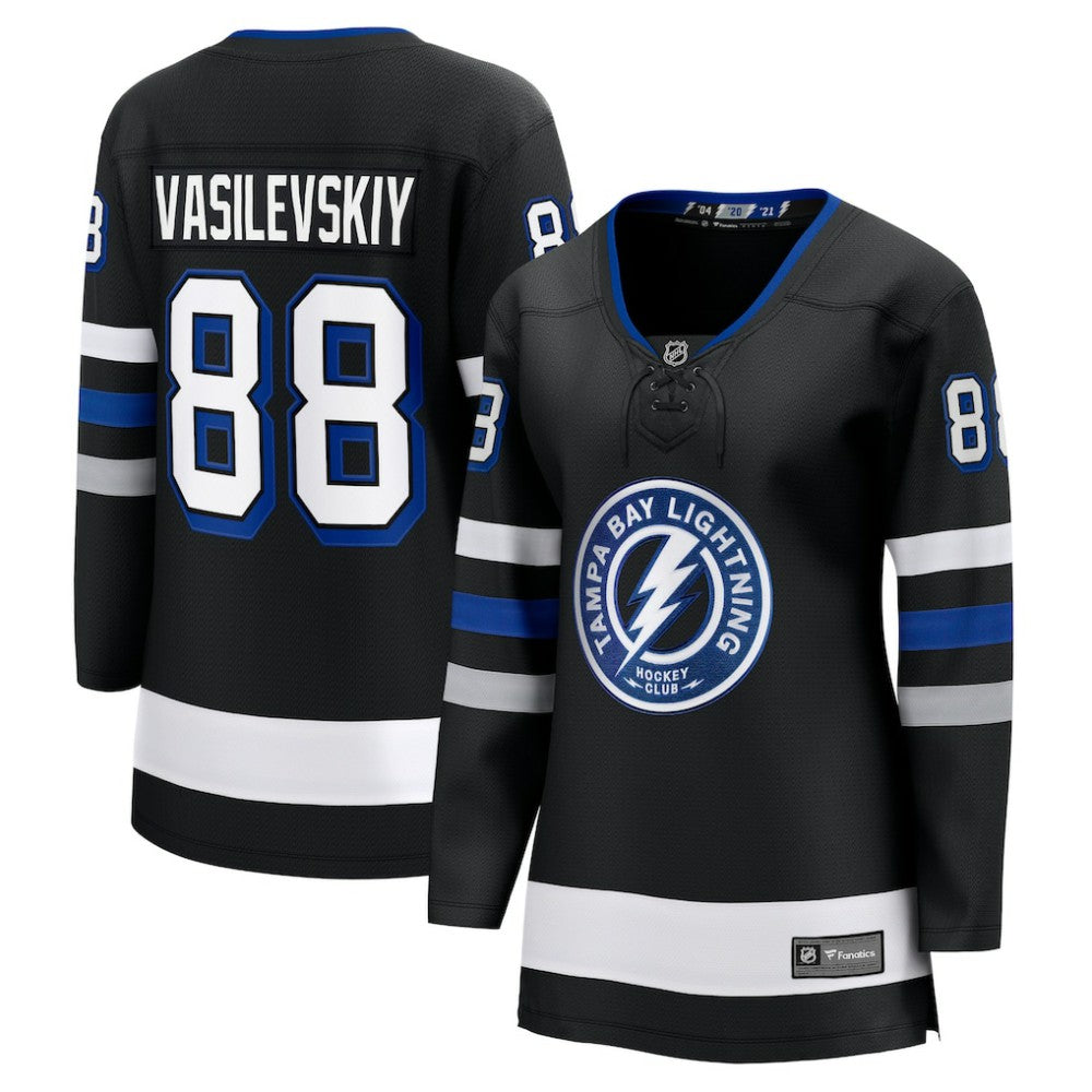 NHL Andrei Vasilevskiy Tampa Bay Lightning Fanatics Women's Breakaway Jersey - Black