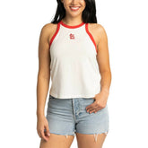 St. Louis Cardinals Lusso Women's Jane Tank Top - White Tanks