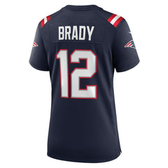 NFL Tom Brady New England Patriots Women's Retired Game Jersey - Navy