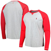 Los Angeles Angels johnnie-O Alsen Raglan Long Sleeve T-Shirt - Red/Heather Gray T-shirts