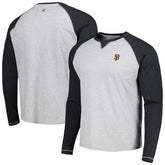 San Francisco Giants johnnie-O Alsen Raglan Long Sleeve T-Shirt - Charcoal/Heather Gray T-shirts