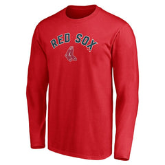 Boston Red Sox Personalized Cooperstown Collection Winning Streak Long Sleeve T-Shirt - Red T-shirts