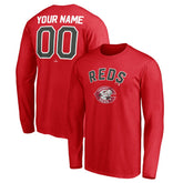 Cincinnati Reds Personalized Cooperstown Collection Winning Streak Long Sleeve T-Shirt - Red T-shirts