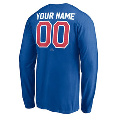 Texas Rangers Personalized Cooperstown Collection Winning Streak Long Sleeve T-Shirt - Royal T-shirts