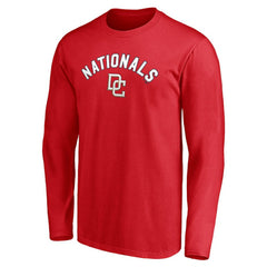 Washington Nationals Personalized Cooperstown Collection Winning Streak Long Sleeve T-Shirt - Red T-shirts