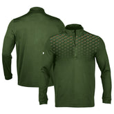 NHL Minnesota Wild Levelwear NHL x PGA Scout Midlayer Quarter-Zip Pullover Top - Hunter Green