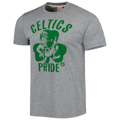 Boston Celtics Homage Unisex Hometown Hyper Local Tri-Blend T-Shirt Heather Gray