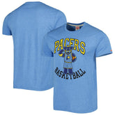 Indiana Pacers Homage Unisex Team Mascot Tri-Blend T-Shirt Light Blue