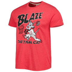 Portland Trail Blazers Homage Unisex Team Mascot Tri-Blend T-Shirt Red