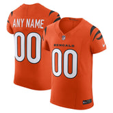 Cincinnati Bengals Alternate Vapor F.U.S.E. Elite Custom Jersey Men's Orange