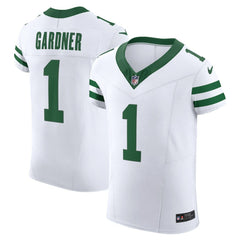 NFL Ahmad Sauce Gardner New York Jets Alternate Vapor F.U.S.E. Elite Jersey - White