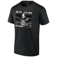 LeBron James Los Angeles Lakers NBA All-Time Scoring Record Chalk Throw T-Shirt Black