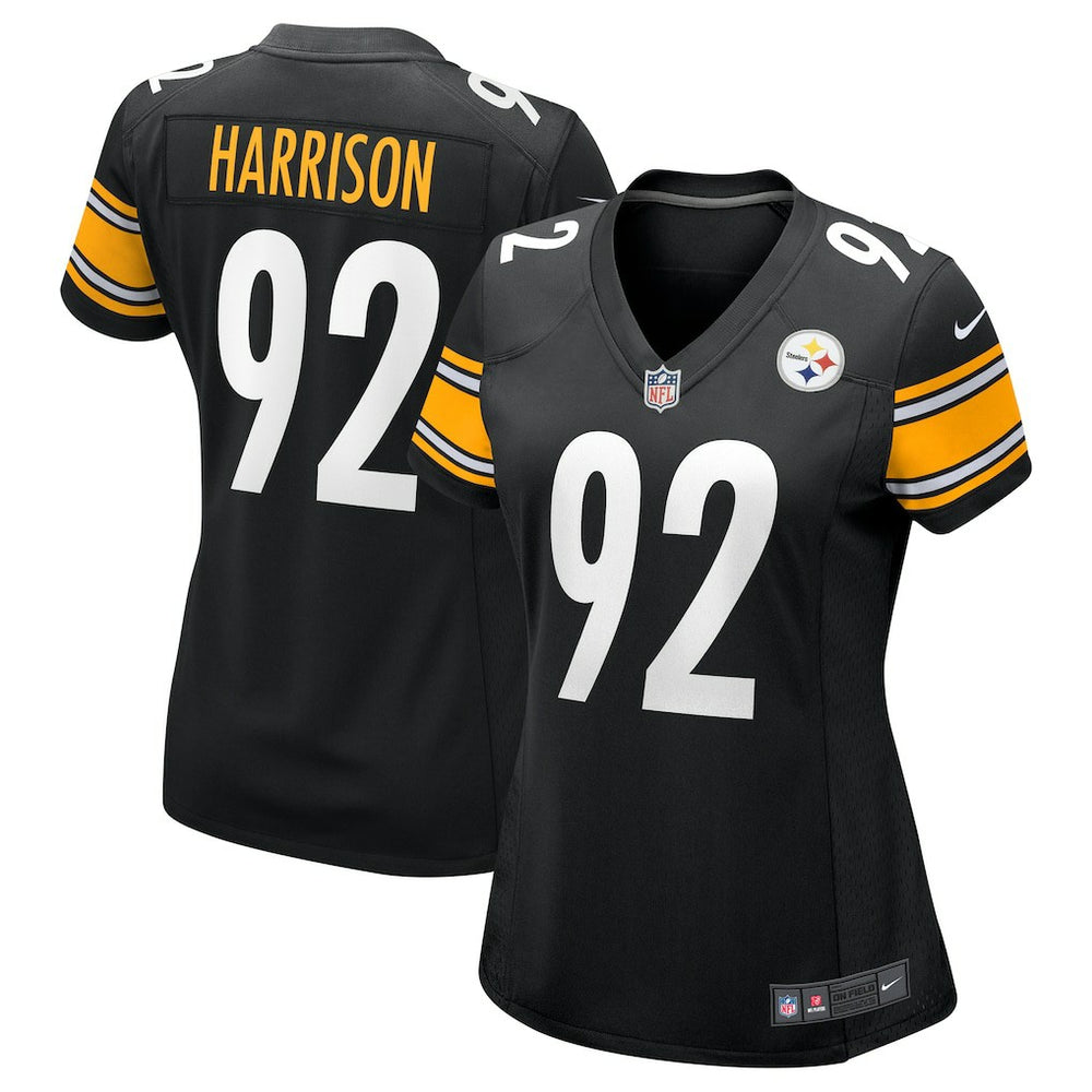 James Harrison Pittsburgh Steelers Women's Retired Game Jersey Black