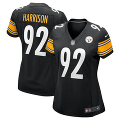 James Harrison Pittsburgh Steelers Women's Retired Game Jersey Black