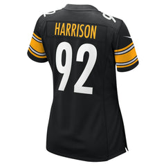 James Harrison Pittsburgh Steelers Women's Retired Game Jersey Black