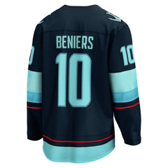 NHL Matty Beniers Seattle Kraken Fanatics Premier Breakaway Player Jersey - Deep Sea Blue