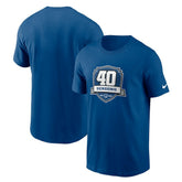 Indianapolis Colts 40th Anniversary Essential T-Shirt Royal