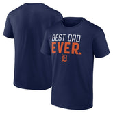 Detroit Tigers Best Dad Ever T-Shirt - Navy T-shirts