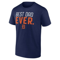 Detroit Tigers Best Dad Ever T-Shirt - Navy T-shirts