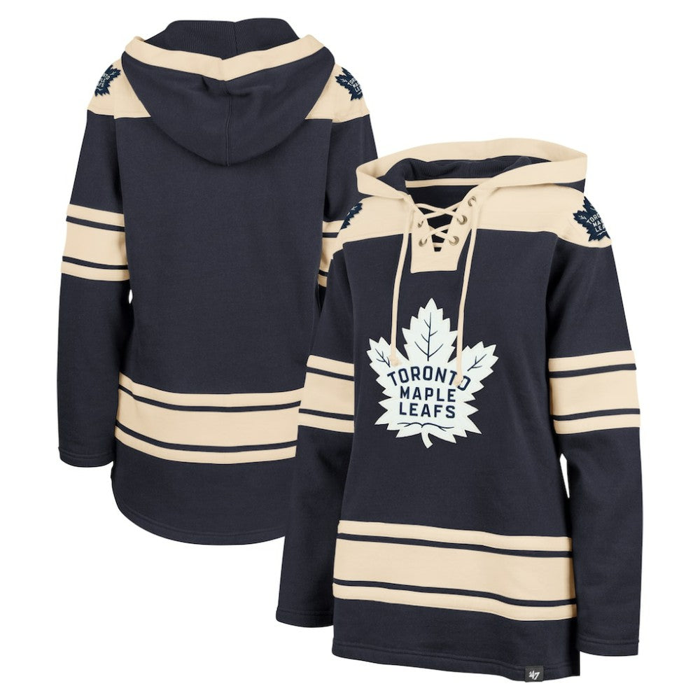 NHL Toronto Maple Leafs '47 Women's Superior Lacer Pullover Hoodie - Navy
