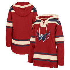 NHL Washington Capitals '47 Women's Superior Lacer Pullover Hoodie - Red