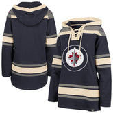 NHL Winnipeg Jets '47 Women's Superior Lacer Pullover Hoodie - Navy