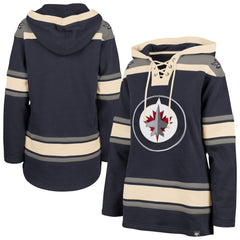 NHL Winnipeg Jets '47 Women's Superior Lacer Pullover Hoodie - Navy