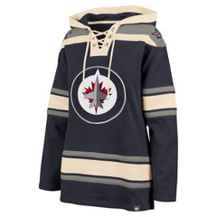 NHL Winnipeg Jets '47 Women's Superior Lacer Pullover Hoodie - Navy