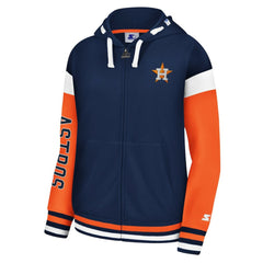 Houston Astros Starter Women's Homestretch Full-Zip Hoodie - Navy Hoodies
