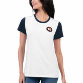 Houston Astros G-III 4Her by Carl Banks Women's Illustration Ringer T-Shirt - White T-shirts