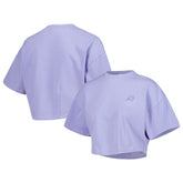 Phoenix Suns Lusso Women's Nola Faded Tonal Cropped T-Shirt Purple