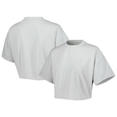 Boston Celtics Lusso Women's Nola Faded Tonal Cropped T-Shirt Gray