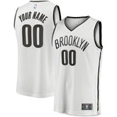 Brooklyn Nets Youth Fast Break Replica Custom Jersey Association Edition White