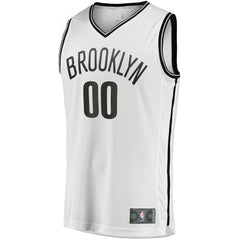Brooklyn Nets Youth Fast Break Replica Custom Jersey Association Edition White