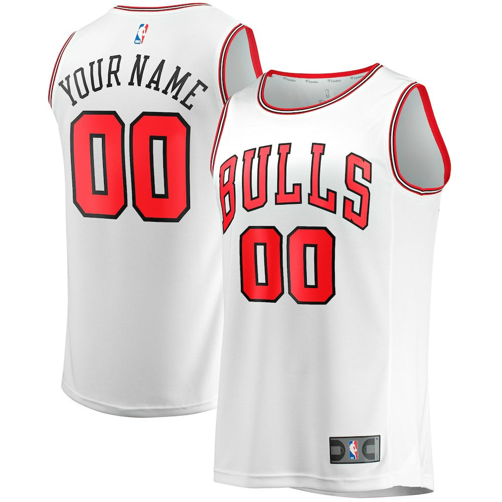 NBA Chicago Bulls Youth Fast Break Replica Custom Jersey sale - Association Editi- White