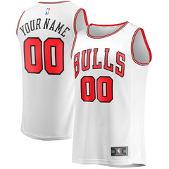 NBA Chicago Bulls Youth Fast Break Replica Custom Jersey sale - Association Editi- White